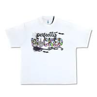 White Perfectly Wicked Urban Heavy Tee - CowhideDigitalArt