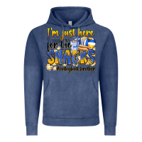 Vintage Denim i'm just here for the snacks #volleyball brother Vintage Hoodie - Zillion Design Studio
