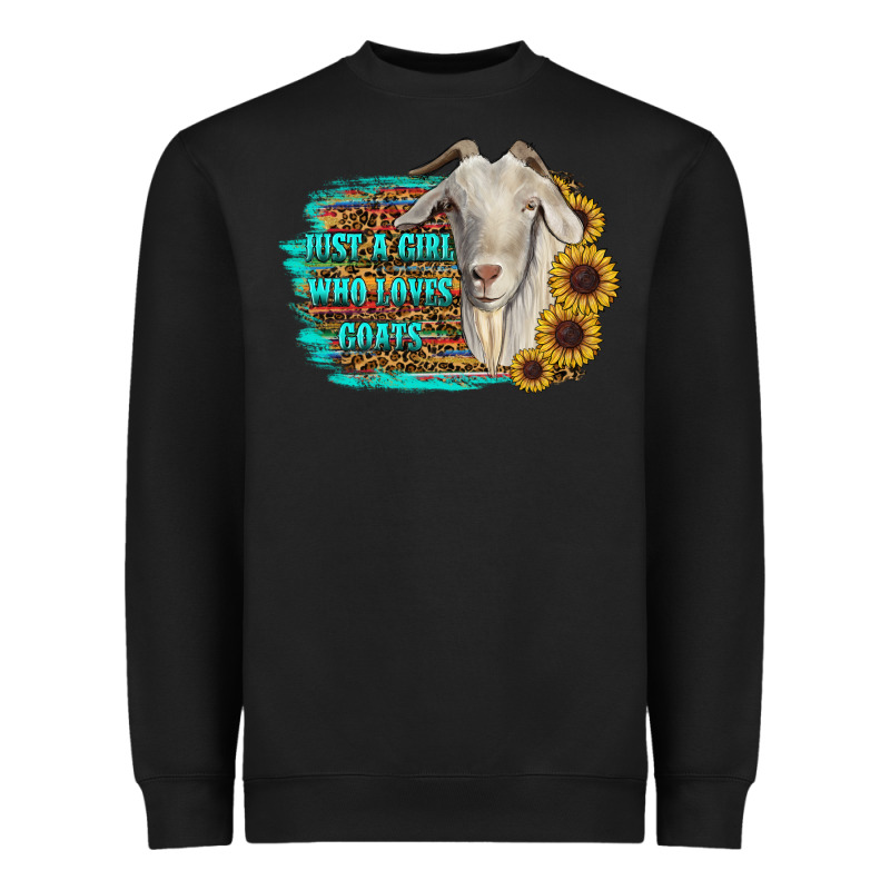 Just A Girl Who Loves Goats Heavyweight Sweatshirt by RanaPortraitStore | Teevron
