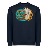 Navy just a girl who loves goats Heavyweight Sweatshirt - RanaPortraitStore