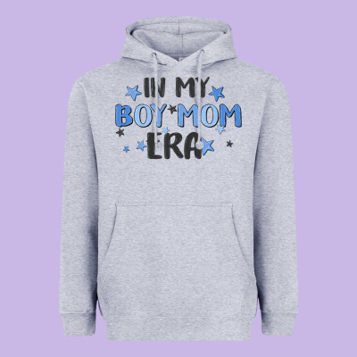 In My Boy Mom Era Heavyweight Hoodie Designed By Maliassmallbusiness