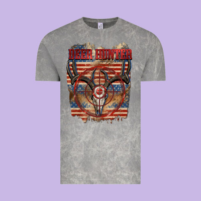 Deer Hunter 4th Of July Vintage Tee Designed By Cowgirlartshop