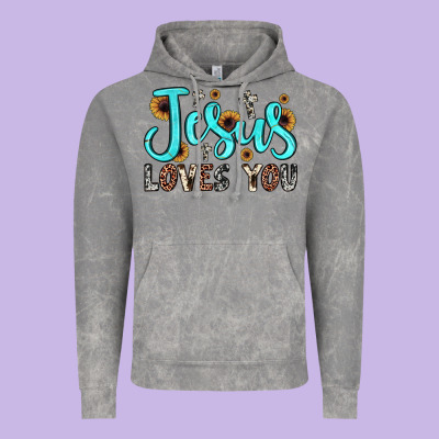 Jesus Loves You Vintage Hoodie Designed By Jahusdesignshop
