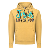 Vintage Mustard jesus loves you Vintage Hoodie - JahusDesignShop