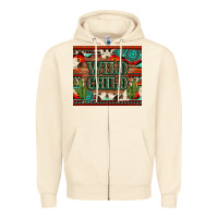 Sandshell wild chıld aztec gemstone and cactus Zipper Hoodie - Artiststas