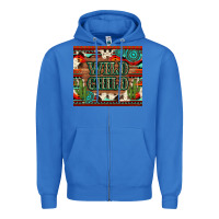 True Royal wild chıld aztec gemstone and cactus Zipper Hoodie - Artiststas