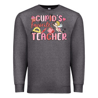 Charcoal Heather cupid's favorite teacher Premium Sweatshirt - MaliasSmallBusiness