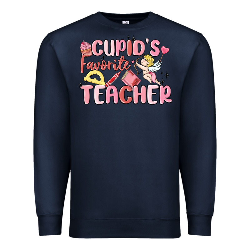 Cupid's Favorite Teacher Premium Sweatshirt by MaliasSmallBusiness | Teevron