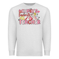 Oatmeal Heather cupid's favorite teacher Premium Sweatshirt - MaliasSmallBusiness