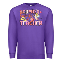 Purple cupid's favorite teacher Premium Sweatshirt - MaliasSmallBusiness