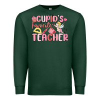 Sports Green cupid's favorite teacher Premium Sweatshirt - MaliasSmallBusiness