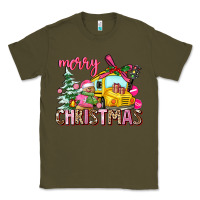 Army Green merry christmas Classic Tee - AdoDesignShop