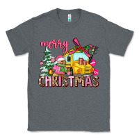 Charcoal Heather merry christmas Classic Tee - AdoDesignShop