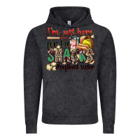Vintage Black i'm just here for the snacks #softball sister Vintage Hoodie - Zillion Design Studio