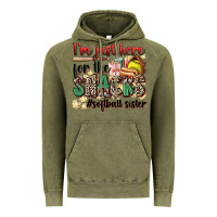 Vintage Olive i'm just here for the snacks #softball sister Vintage Hoodie - Zillion Design Studio
