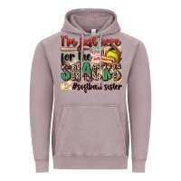 Vintage Zinc i'm just here for the snacks #softball sister Vintage Hoodie - Zillion Design Studio