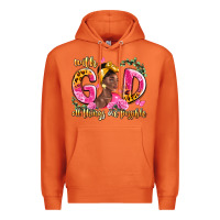 Carrot with god all things are possible black woman Premium Hoodie - LillyAllenDesigns