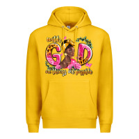 Lemon with god all things are possible black woman Premium Hoodie - LillyAllenDesigns