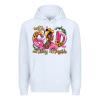 White with god all things are possible black woman Premium Hoodie - LillyAllenDesigns
