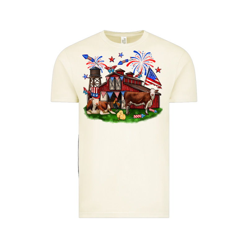 Barn Farm Animals 4th Of July Vintage Tee by Neo Western | Teevron