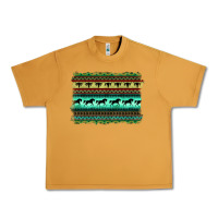 Turquoise Aztec Bullskull And Horse Urban Heavy Tee | Teevron