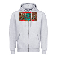 Heather Grey mom life license plate Zipper Hoodie - Artiststas