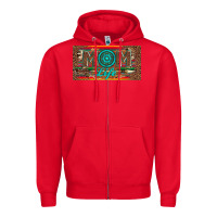 Red mom life license plate Zipper Hoodie - Artiststas