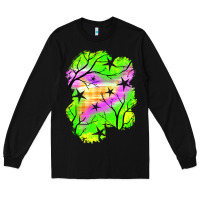 Black star halloween patch Long Sleeve Tee - BundleAndBundleShop