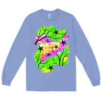 Colony Blue star halloween patch Long Sleeve Tee - BundleAndBundleShop