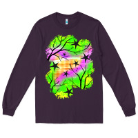 Plum star halloween patch Long Sleeve Tee - BundleAndBundleShop