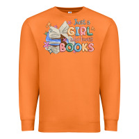 Carrot just a girl who loves books Premium Sweatshirt - MaliasSmallBusiness