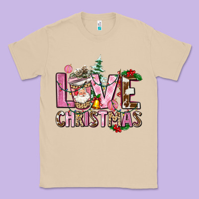 Love Christmas Classic Tee Designed By Adodesignshop