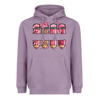 Lavender custom name valentine's day school pencils Heavyweight Hoodie - MaliasSmallBusiness