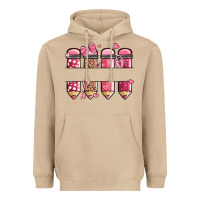 Mushroom custom name valentine's day school pencils Heavyweight Hoodie - MaliasSmallBusiness