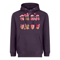 Plum custom name valentine's day school pencils Heavyweight Hoodie - MaliasSmallBusiness