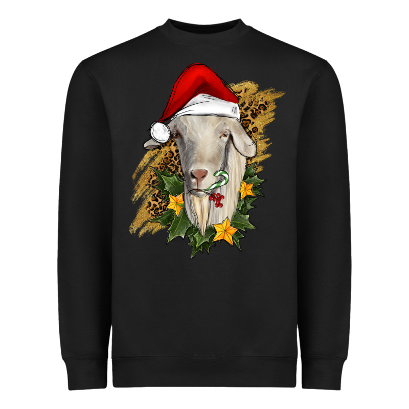 Christmas Goat Heavyweight Sweatshirt by RanaPortraitStore | Teevron