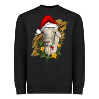 Black christmas goat Heavyweight Sweatshirt - RanaPortraitStore
