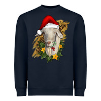 Navy christmas goat Heavyweight Sweatshirt - RanaPortraitStore