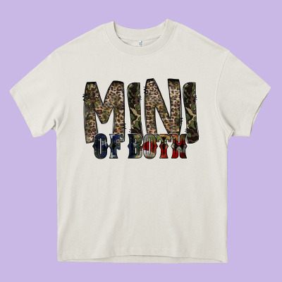 Mini Of Both Heavy Core Tee Designed By Racoondesign