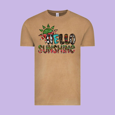 Hello Sunshine Vintage Tee Designed By Sublimationcraftshop