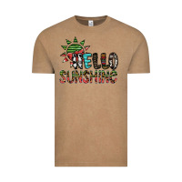 Vintage Coffee hello sunshine Vintage Tee - SublimationCraftShop