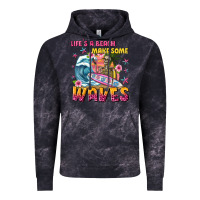 Cloud Black lifes a beach make some waves Vintage Hoodie - texasbilliewilder