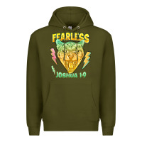 Army Green fearless joshua 1 9 cheetah Premium Hoodie - LillyAllenDesigns