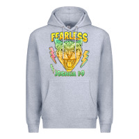 Heather Grey fearless joshua 1 9 cheetah Premium Hoodie - LillyAllenDesigns