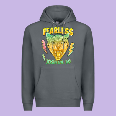 Fearless Joshua 1 9 Cheetah Premium Hoodie Designed By Lillyallendesigns