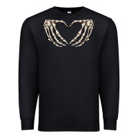 Black skeleton heart Premium Sweatshirt - MaliasSmallBusiness