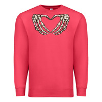 Cardinal skeleton heart Premium Sweatshirt - MaliasSmallBusiness