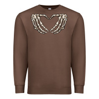 Chestnut skeleton heart Premium Sweatshirt - MaliasSmallBusiness