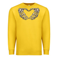 Lemon skeleton heart Premium Sweatshirt - MaliasSmallBusiness
