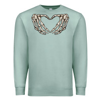 Seafoam skeleton heart Premium Sweatshirt - MaliasSmallBusiness
